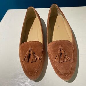 Talbots Dark Rum Francesca Suede Tassel Loafers